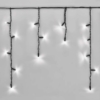 Kép 2/5 - Jégcsapfüzér Szett. Fekete vezetékes, Hideg fehér fényszínű, Sziporkázó Ledekkel 3-15m