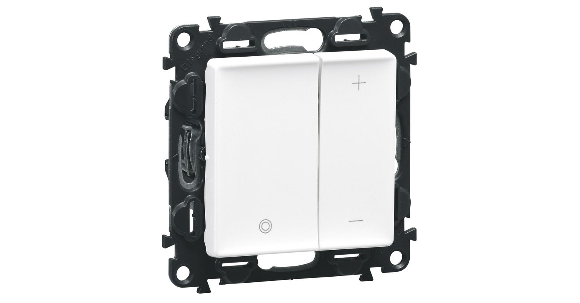 Valena Life fehér nyomógombos LED dimmer kapcsoló Legrand Winkler