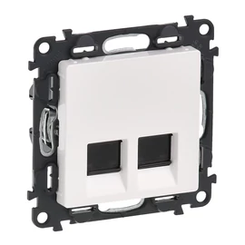 Valena Life fehér  2xRJ45-C5eU informatikai csatlakozó Legrand 753141
