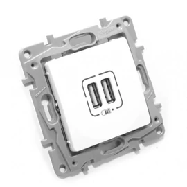Niloé fehér 2xUSB informatikai csatlakozó Legrand 764594