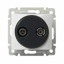 Valena fehér TV+R TV csatlakozó végponti, 1,5dB Legrand 774432