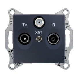 Sedna grafit TV/R/SAT aljzat, végzáró, 1 dB