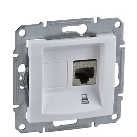 Sedna fehér 1xRJ45 Cat5e UTP aljzat