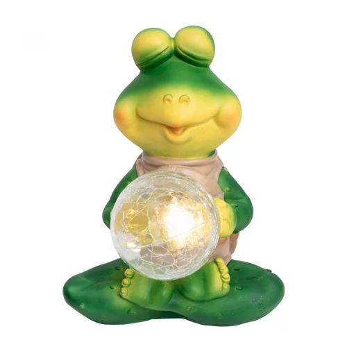 Napelemes lámpa béka