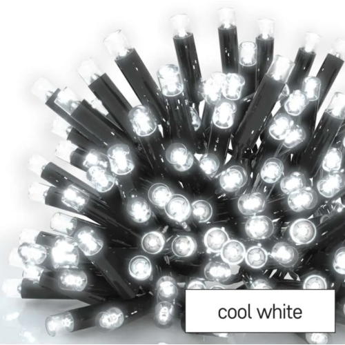 Jégcsapfüzér Kiegészítő. Fekete vezetékes, Hideg fehér fényszínű 50LED 3m x *0,4m